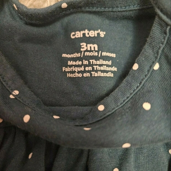 Carter's Polka Dot Pocket Mouse Bodysuit Dress - Picture 3 of 3